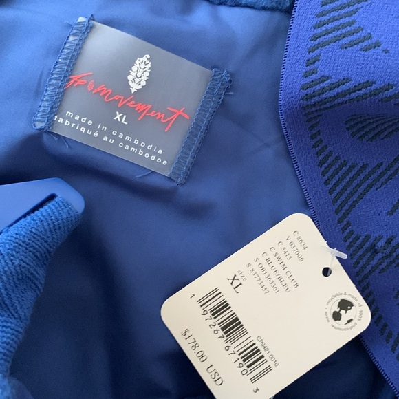 SALE TODAY🔥 FP MOVEMENT Hit The Slopes Salopette Jumpsuit Swim Club Blue NWT - Picture 14 of 16